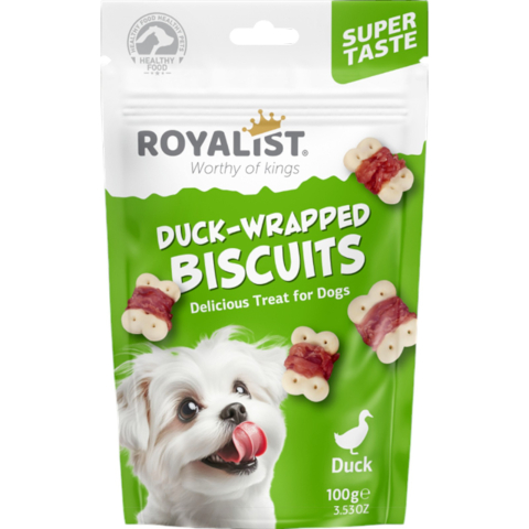 Caini - Royalist Recompense Caini - Biscuiti Wrapped Rata 100g