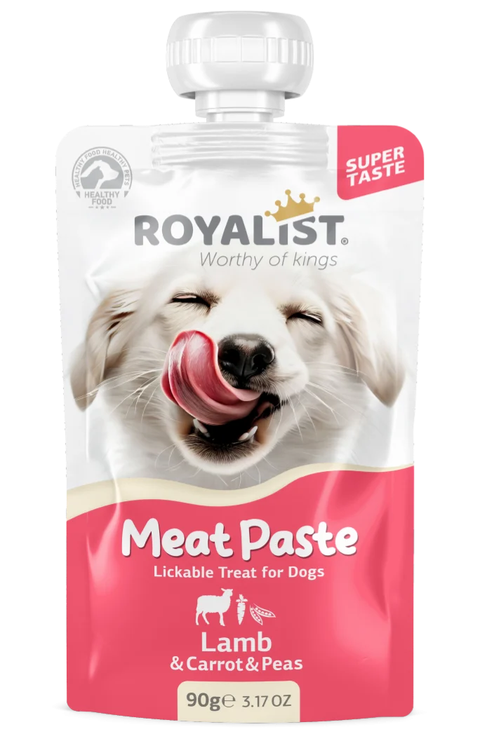 Caini - Royalist Recompense Dog Meat Pasta miel, morcov si mazare 90g