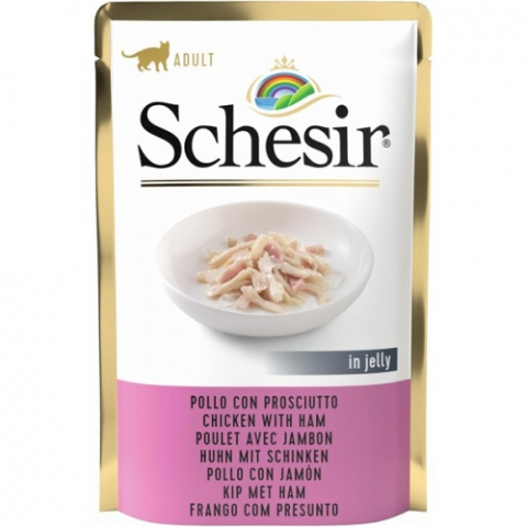 Hrana umeda - Schesir Plic Pui Si Sunca 85g