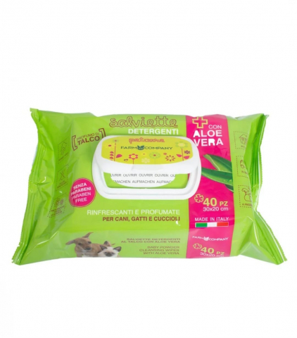 Produse Igiena si Ingrijire - Servetele umede cu Aloe si Talc