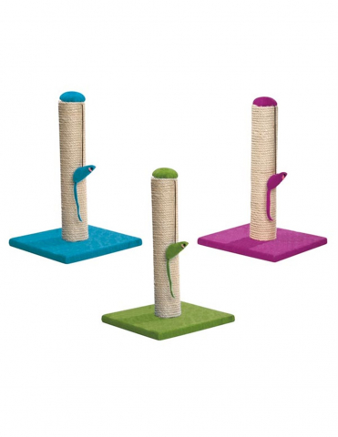 Ansambluri Pisici - Stalp Sisal Color cu Soricel 30 x 30 x 42 cm