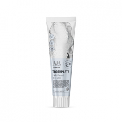 Cosmetice Profesionale - Tauro Pasta de Dinti cu Kaolin, Zeolit si Nanoparticule de Argint  100ml