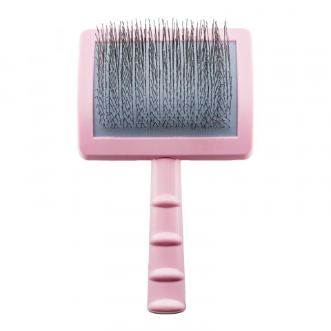 Perii si Piepteni - TPLY70095 Tauro perie plastic cu dinti soft 25MM, pink S 15.5*10.2*6.2 cm