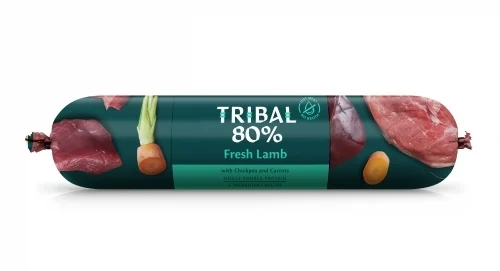 Caini - Tribal 80% Miel, hrana umeda completa, fara cereale, monoproteica 750g