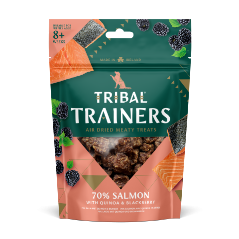 Recompense caini - Tribal Trainers Salmon & Blackberry 80g