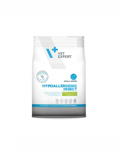 Caini - Vet Expert Dieta Dog Hypo Insect Small Breed 2kg