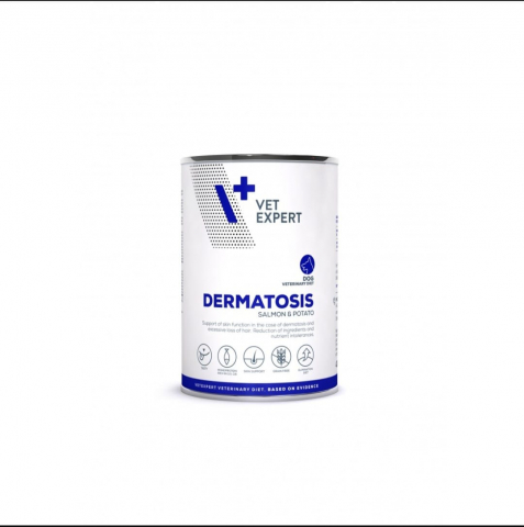 Diete veterinare - Vet Expert Dieta Umeda Dog Dermatosis Somon&Cartof 400g