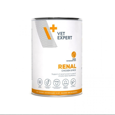 Diete veterinare - Vet Expert Dieta Umeda Dog Renal Pui&Orez 400g