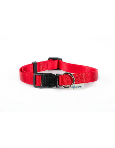 Caini - Zgarda Nylon Rosu 2.5X45-60CM