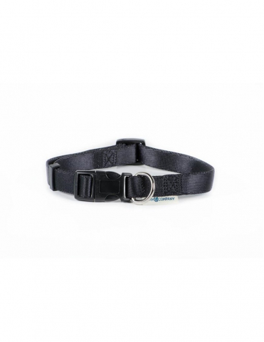 Caini - Zgarda Nylon Negru 2.5X45-60CM
