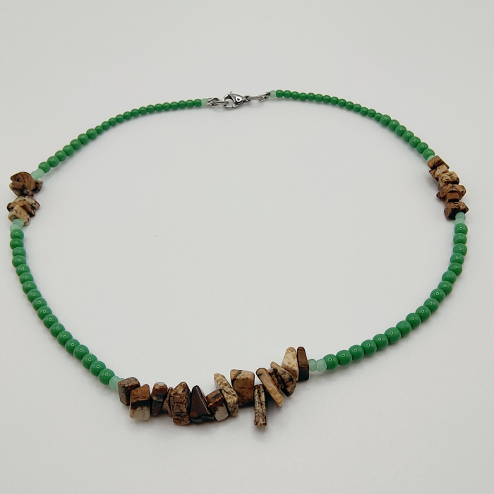 Choker/Colier din cristale si chipsuri [2]