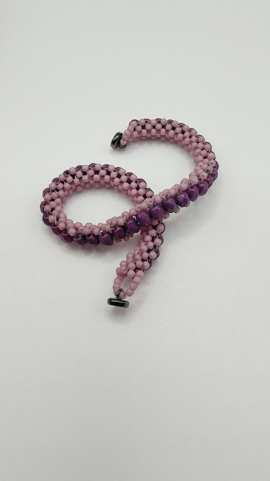 Bratara Purple Snake din cristale japoneze [2]