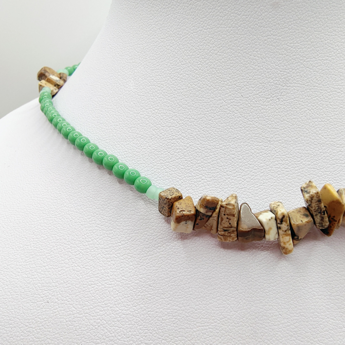 Choker/Colier din cristale si chipsuri [1]