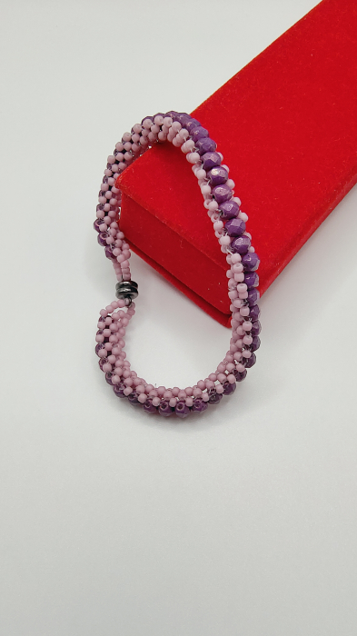 Bratara Purple Snake din cristale japoneze [1]