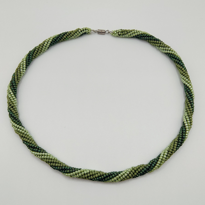 Choker/Colier margele verzi Miyuki [3]