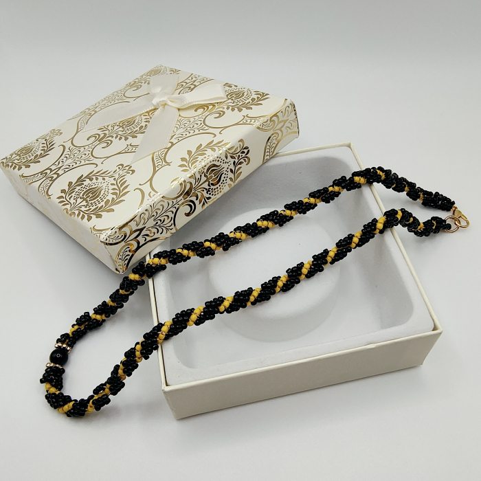 Colier/Choker negru cu piatra semipretioasa Onix [4]