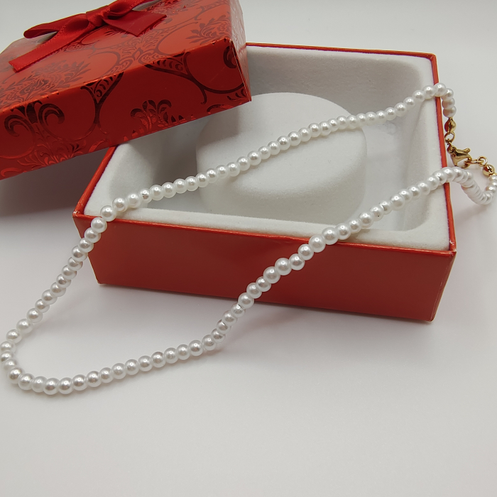 Colier/Choker perle albe [3]