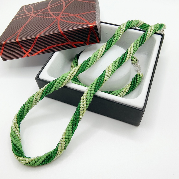 Set colier si bratara din margele japoneze Miyuki [1]