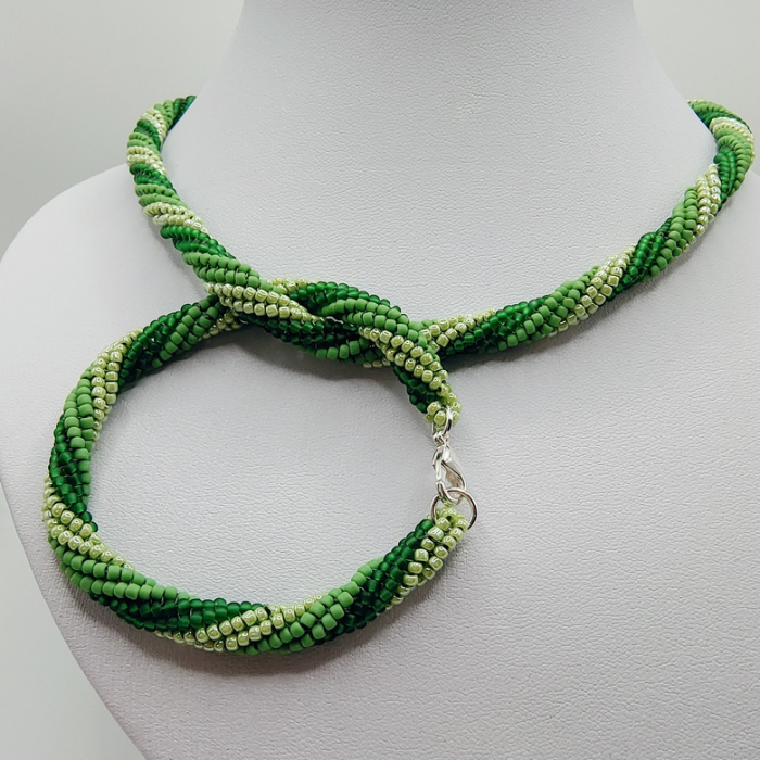 Set colier si bratara din margele japoneze Miyuki [5]