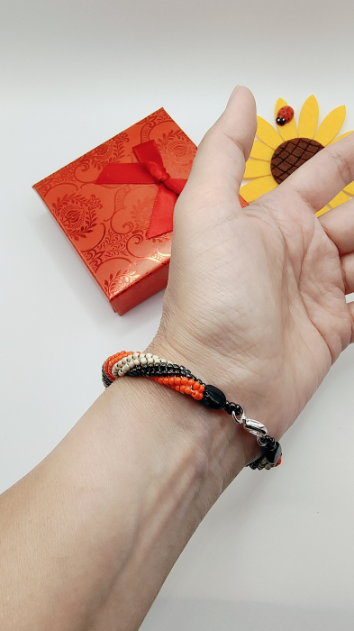 Set colier și brățară din mărgele Miyuki [4]