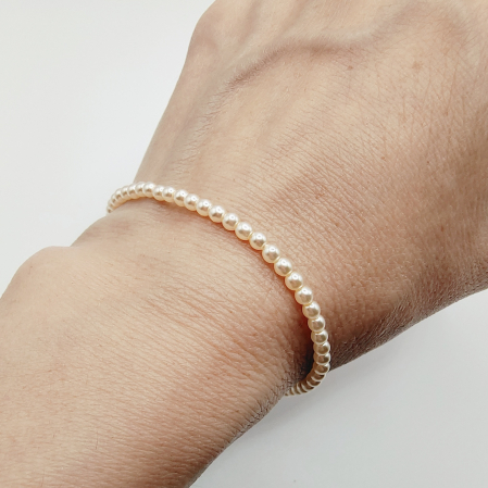 Bratara cu perle Mallorca, placata cu aur [1]