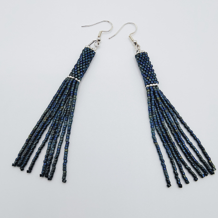 Cercei - Cercei lungi negru/ multicolor