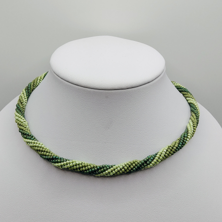 Choker/Colier margele verzi Miyuki [0]