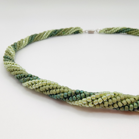 Choker/Colier margele verzi Miyuki [3]