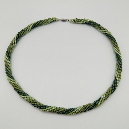 Choker/Colier margele verzi Miyuki [2]