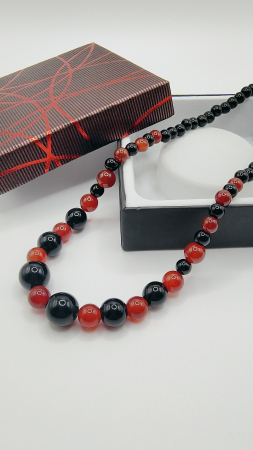 Bijuterii pietre semipretioase - Colier din Agate și Onix