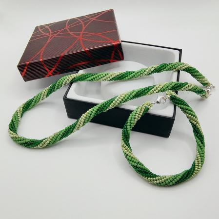 Set colier si bratara din margele japoneze Miyuki [1]