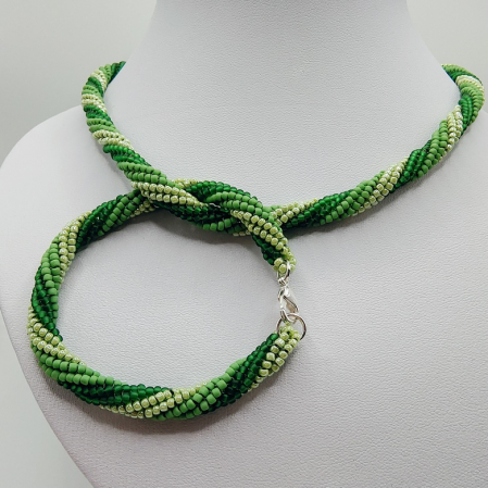 Set colier si bratara din margele japoneze Miyuki [4]