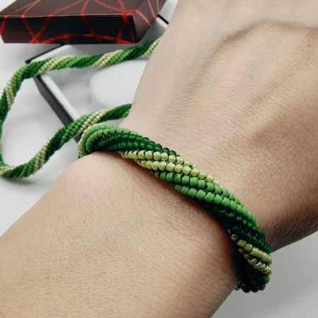 Set colier si bratara din margele japoneze Miyuki [2]