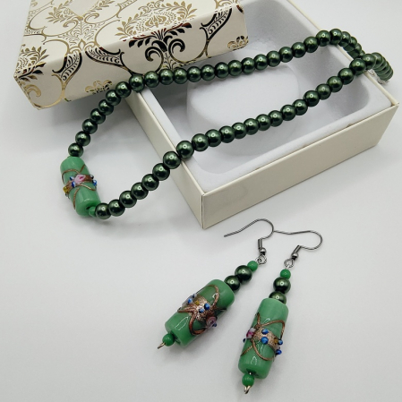 Set colier si cercei din perle Preciosa [0]