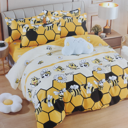 HOME Style - Set lenjerie pat dublu Albinute