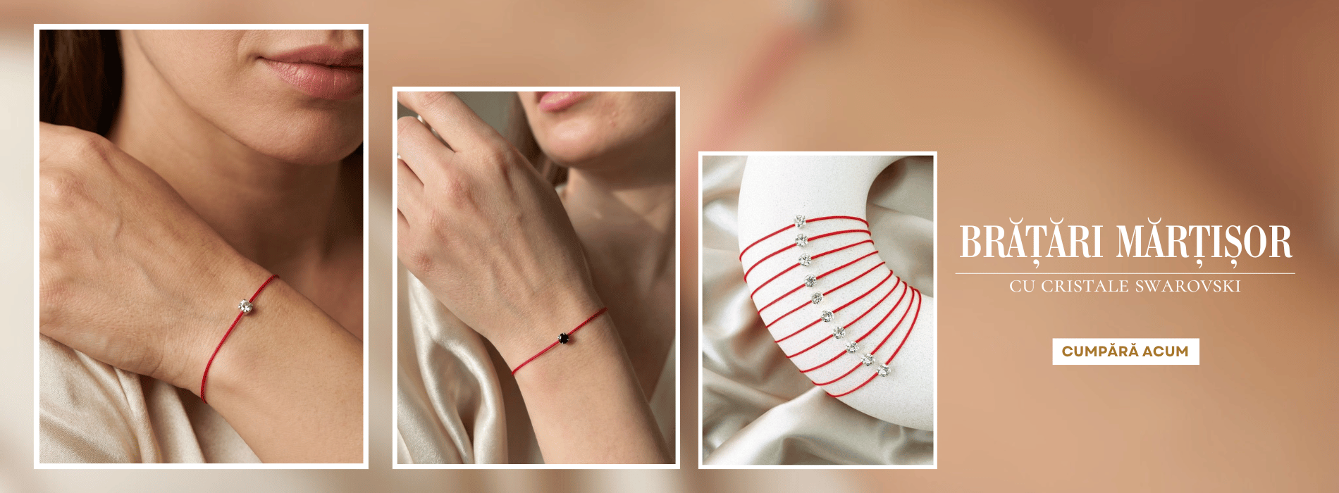 BRĂȚĂRI MĂRȚIȘOR CU CRISTALE SWAROVSKI