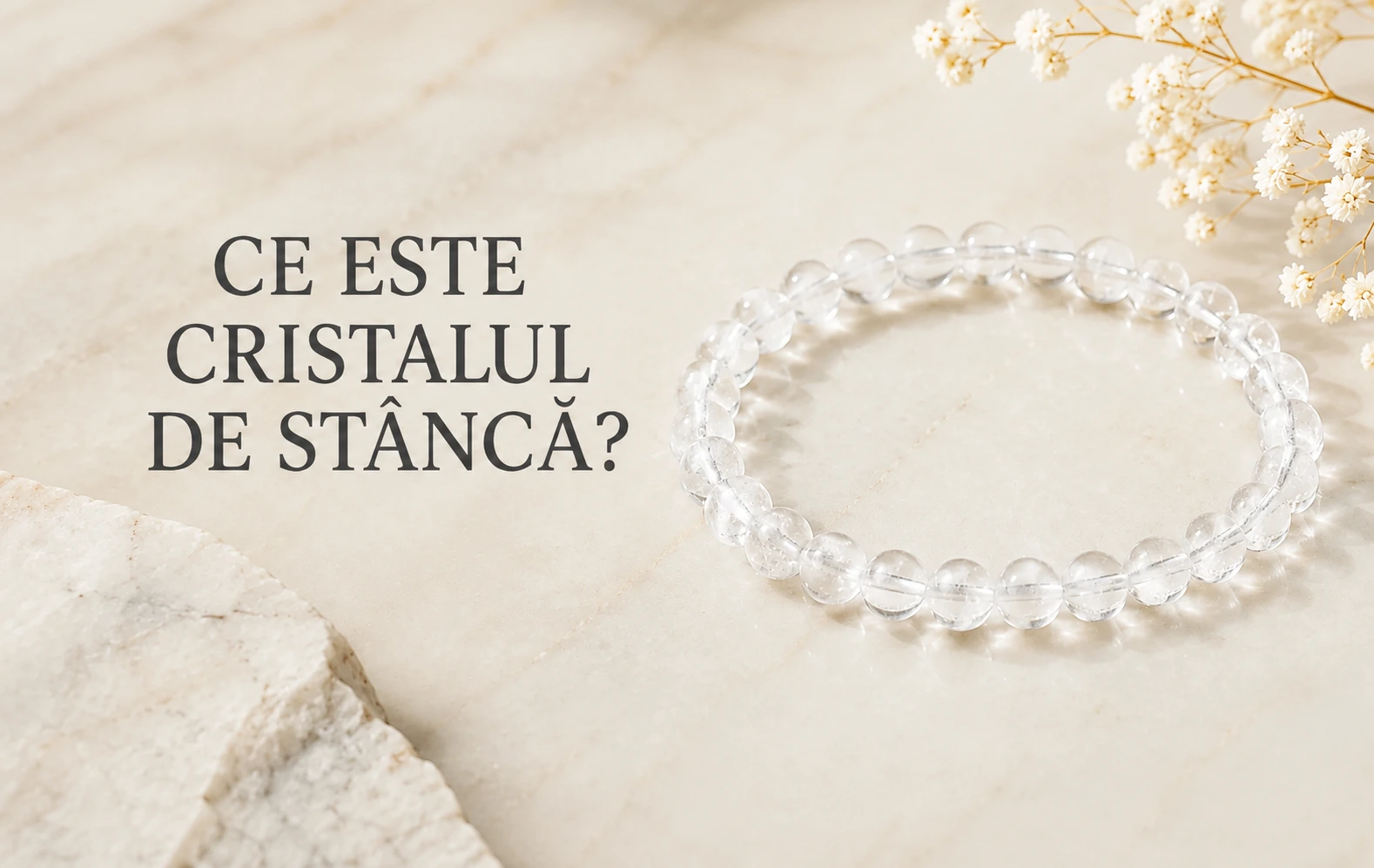 Ce este cristalul de stâncă? Ghid complet despre una dintre cele mai apreciate pietre naturale în bijuterii