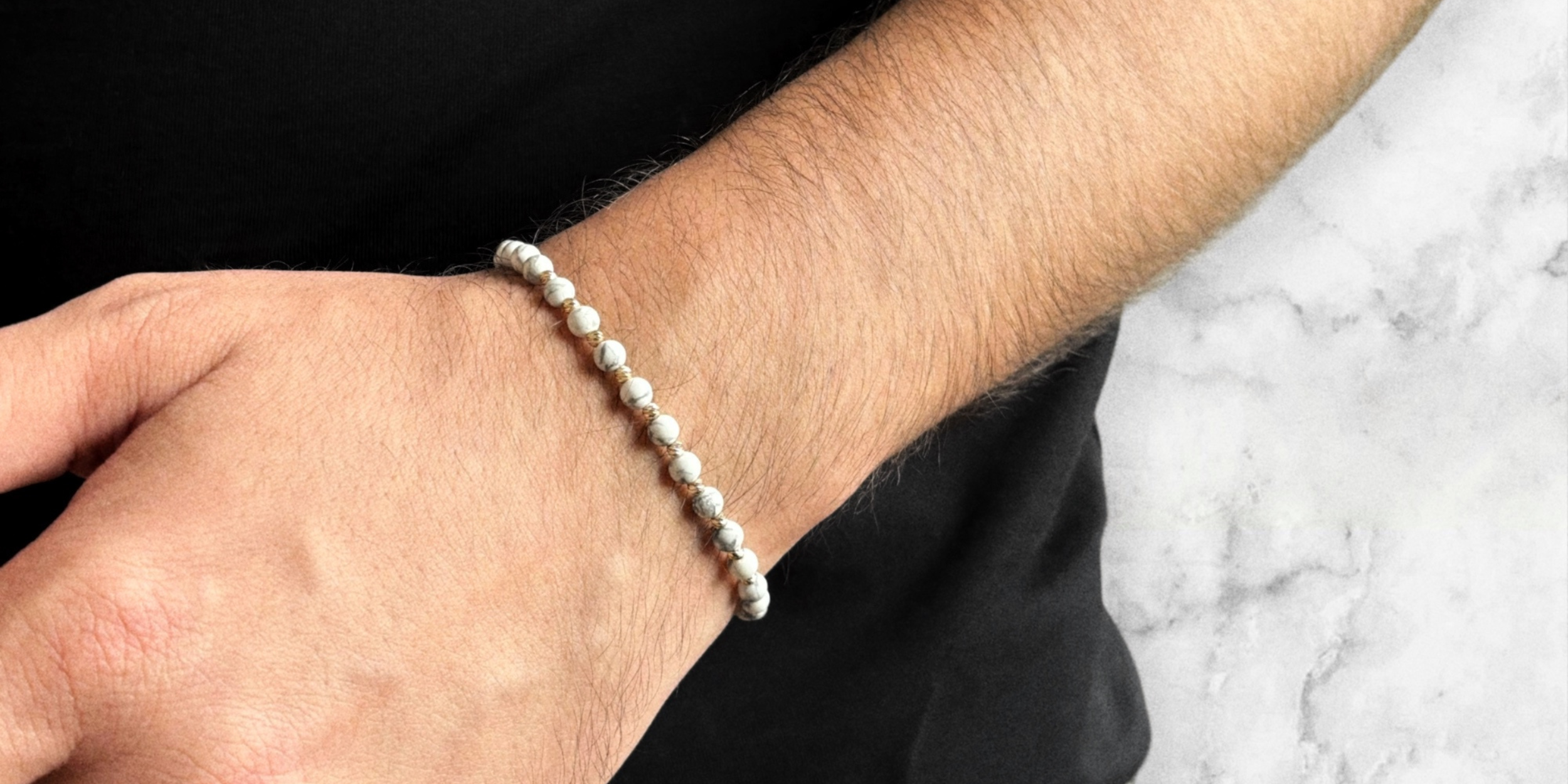 Cadouri de Crăciun pentru bărbați – Brățări din pietre semiprețioase cu aur și argint | Bijuteria Neagră