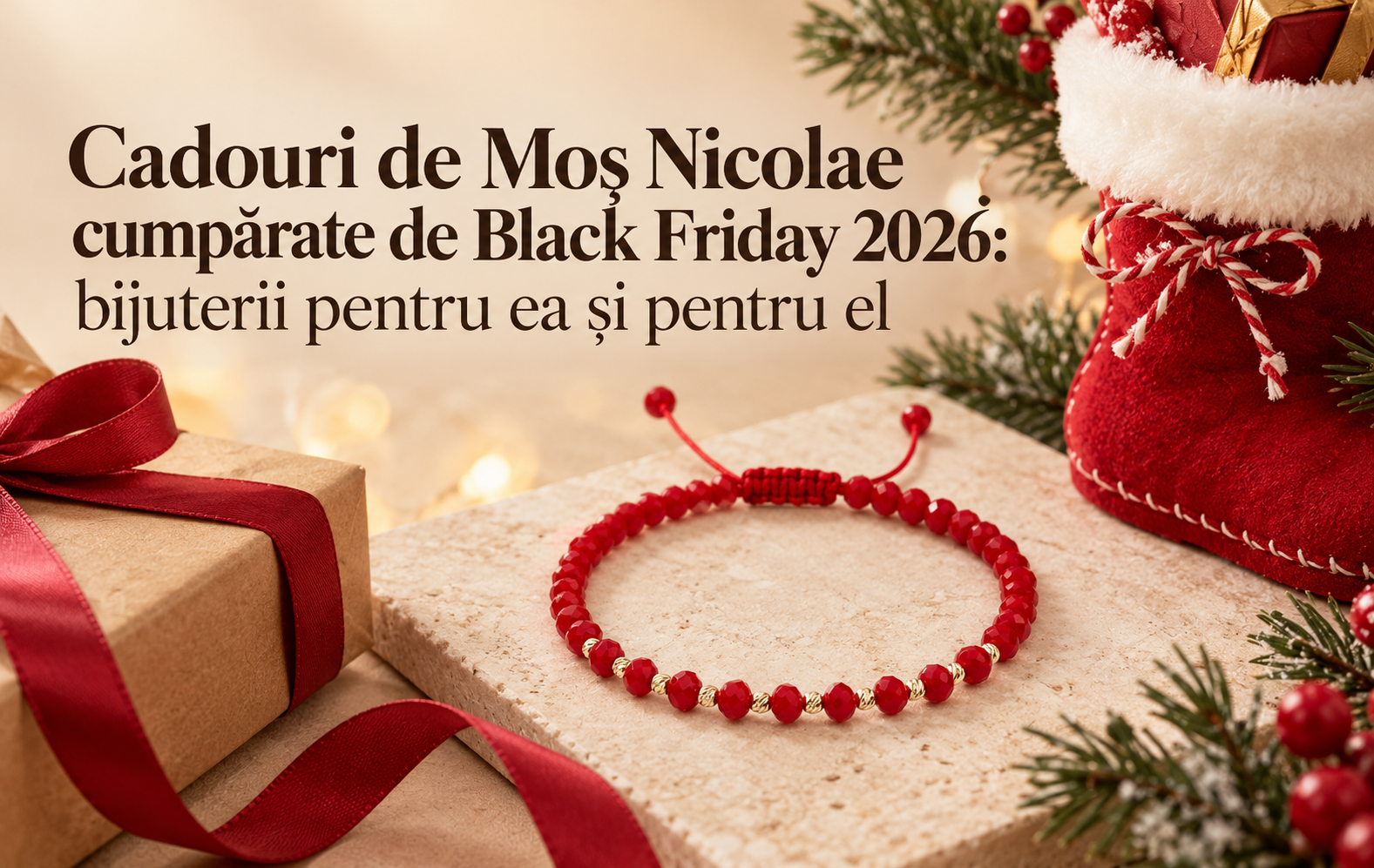 Cadouri de Moș Nicolae cumpărate de Black Friday 2026: bijuterii pentru ea și pentru el