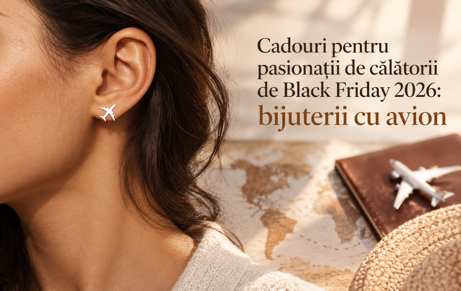 Cadouri pentru pasionații de călătorii de Black Friday 2026: bijuterii cu avion
