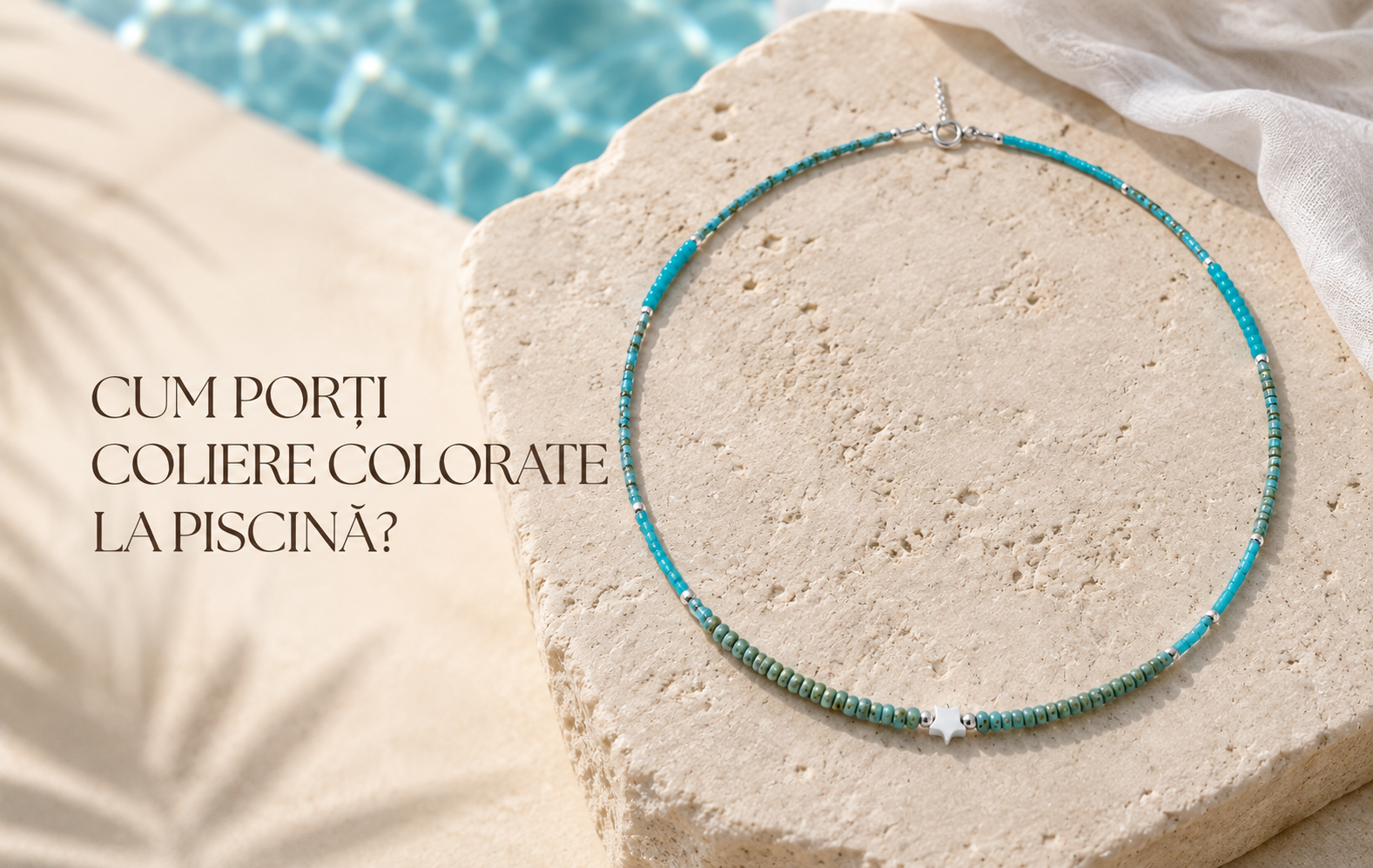 Cum porți coliere colorate la piscină?