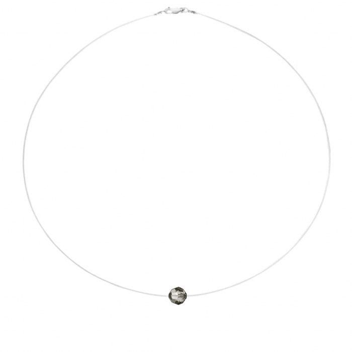 Colier fir transparent cu Cristal Preciosa Black Diamond [1]
