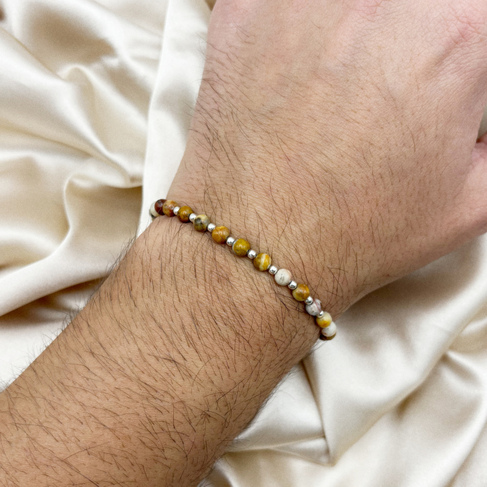 Bratara cu bile din Argint 925 si Agat [1]