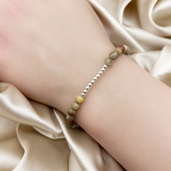 Bratara cu bile din Argint 925 si Agat [2]