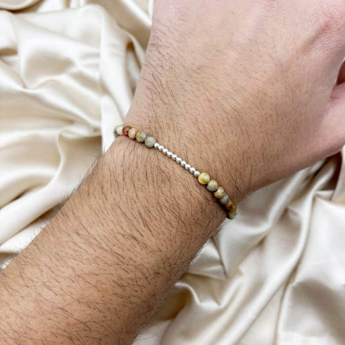 Bratara cu bile din Argint 925 si Agat [1]