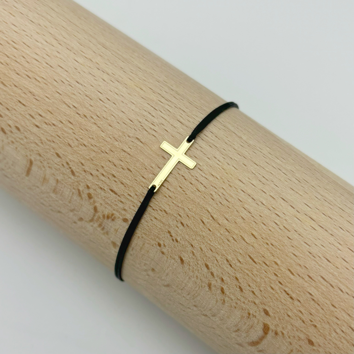 Bratara cu pandantiv Cruce din AUR 14K [2]