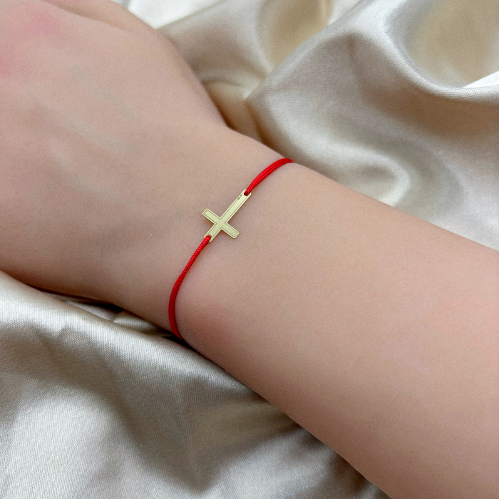 Bratara cu pandantiv Cruce din AUR 14K [5]