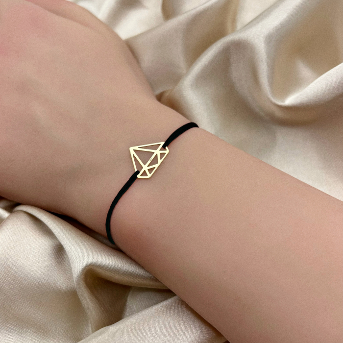 Bratara cu pandantiv Diamant din Aur 14K [4]