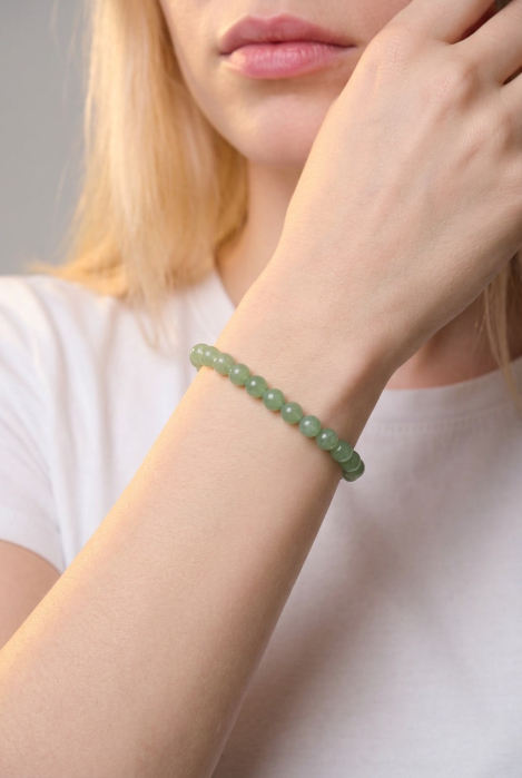 Bratara cu Pietre Semipretioase Aventurin de 6mm, unisex [2]