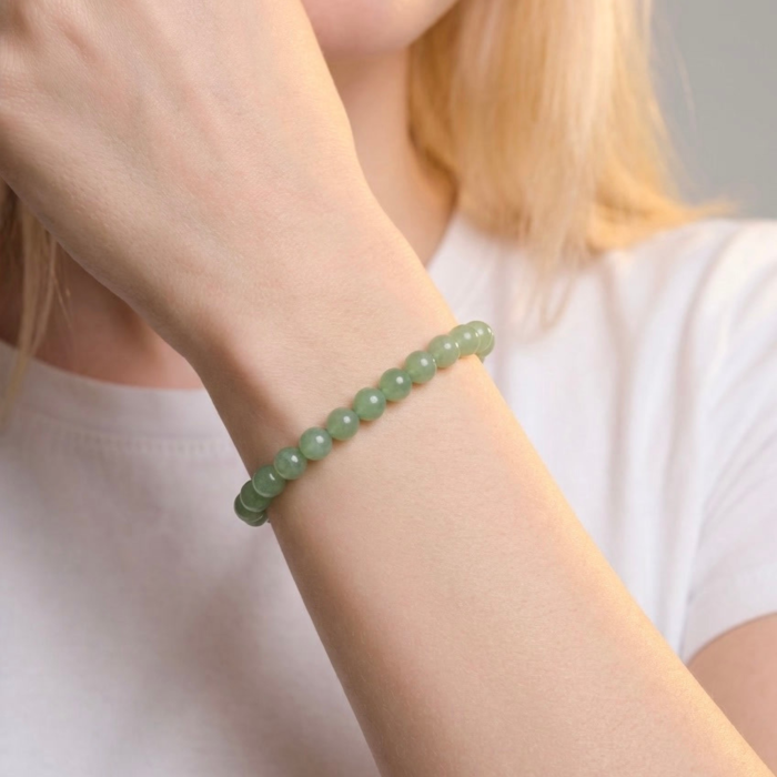 Bratara cu Pietre Semipretioase Naturale Aventurin de 6mm, unisex [3]